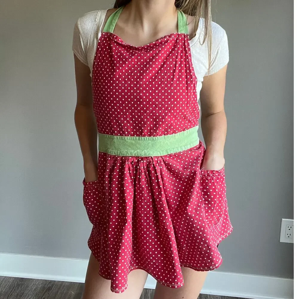 Upcycled Strawberry Apron